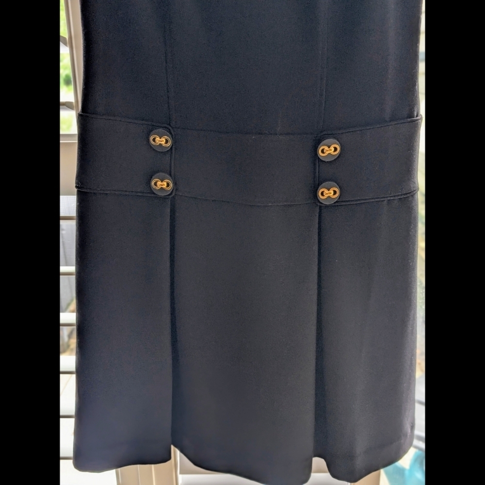 Eliza J Black Dress with Mauve Lining - Picture 2 of 7